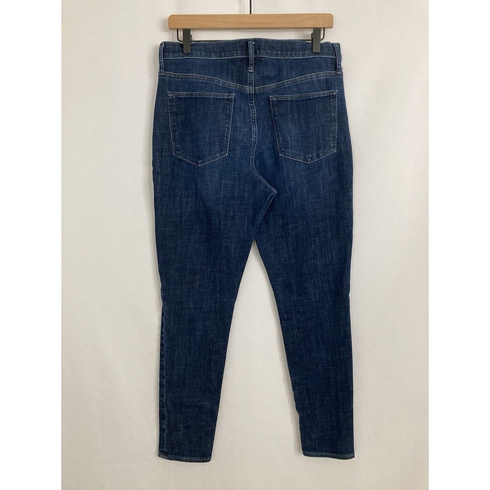 Gap True Skinny Jeans Womens 31R Blue Denim Classic Rise Stretch 5 Pocket Pants - Picture 2 of 12